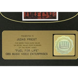 Judas Priest Fuel For Life 1987 RIAA Gold Video Award presented to Judas Priest - RARE - Record Award