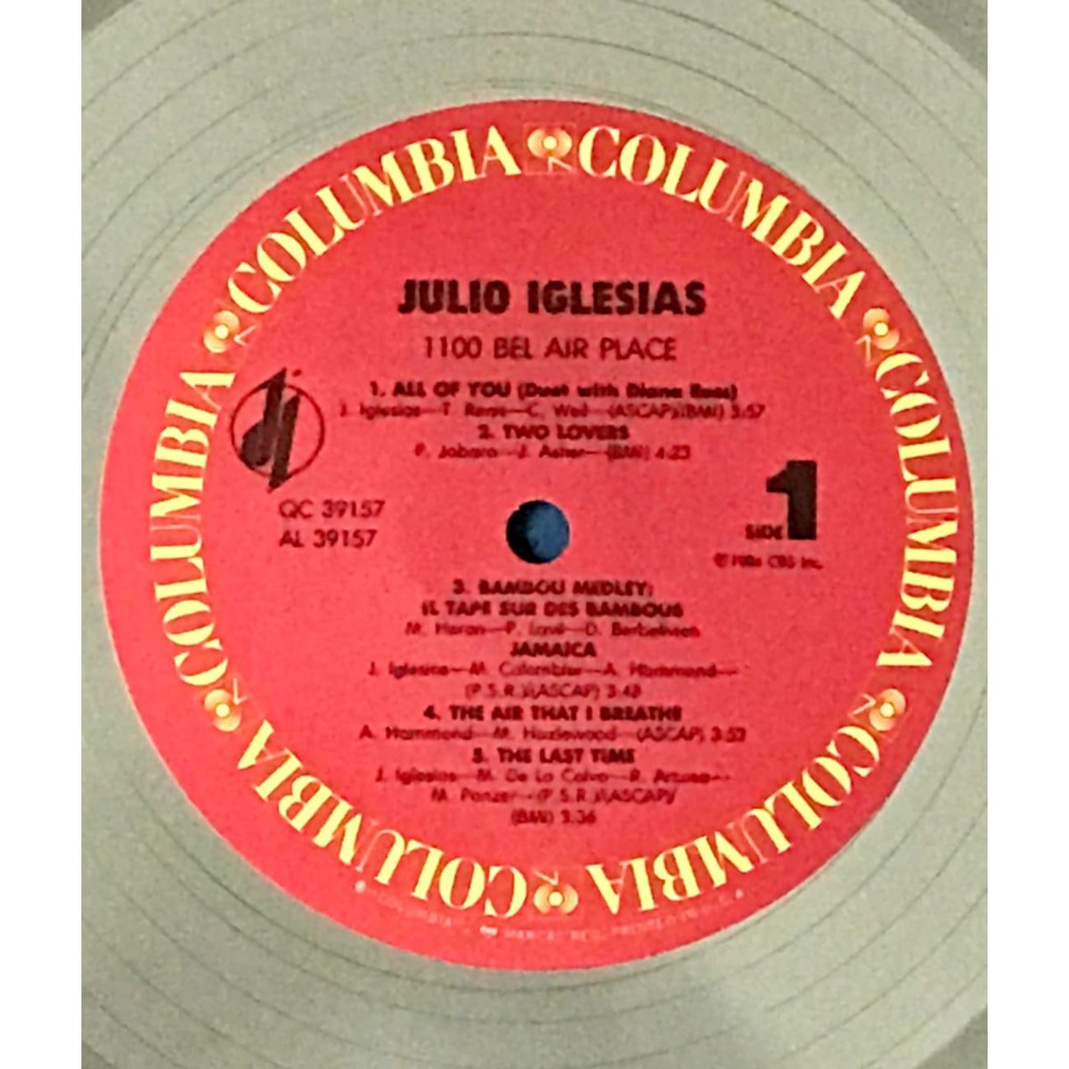 musicgoldmine.com - Julio Iglesias 1100 Bel Air Place RIAA 2x