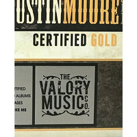 Justin Moore RIAA debut & Outlaws Like Me Gold Albums Award - Record Award