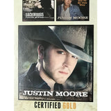 Justin Moore RIAA debut & Outlaws Like Me Gold Albums Award - Record Award