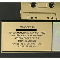 K - Ci & JoJo Love Always RIAA Gold Album Award - Record