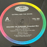 Katrina and the Wave ’Walking On Sunshine’ 12’’-45rpm Record UK Import 1985 12CL354 - Media
