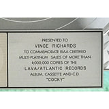 Kid Rock Cocky RIAA 2x Multi-Platinum Award - Record Award