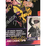 Kip Winger Rick Nielsen Rikki Rocket Buck Dharma Lizzy Borden + 6 80s Rock Icons Signed Poster - Guitar