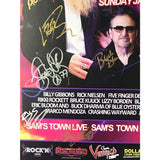 Kip Winger Rick Nielsen Rikki Rocket Buck Dharma Lizzy Borden + 6 80s Rock Icons Signed Poster - Guitar