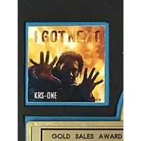 KRS-One I Got Next RIAA Gold Album Award - Record Award