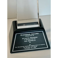 Led Zeppelin IV RIAA Diamond Album Award presented to Atlantic Records - RARE - Record Award