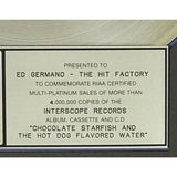 Limp Bizkit Chocolate Starfish & The Hot Dog Flavored Water RIAA 4x Multi-Platinum Award - Record Award