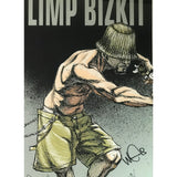 Limp Bizkit Ltd Edition Tour Poster signed by full group - Music Memorabilia