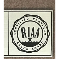 Lionel Richie debut RIAA Platinum LP Award - Record Award