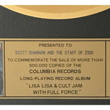 Lisa Lisa & Cult Jam With Full Force Columbia Records award - Record Award