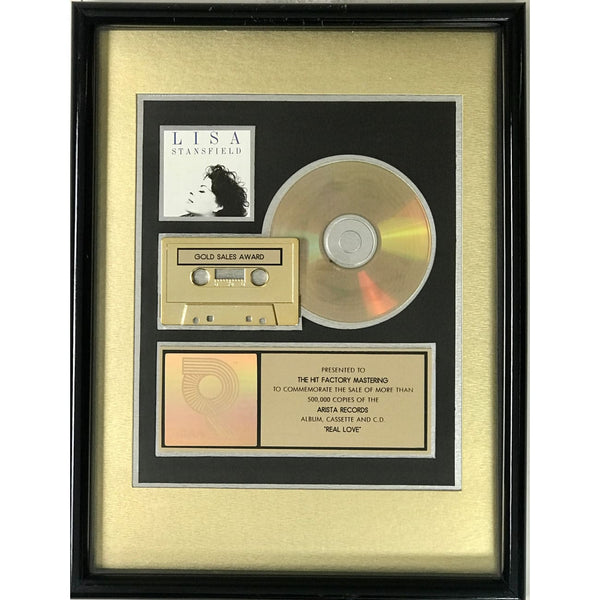 Lisa Stansfield Real Love RIAA Gold Album Award - Record Award