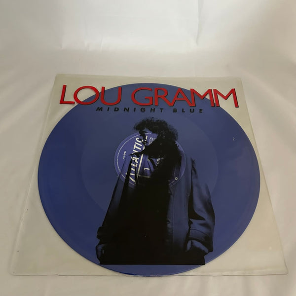 Lou Gramm ’Midnight Blue’ Blue Vinyl 1987 UK Import 12’’-45 RPM A 9304 TX - Media