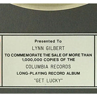 Loverboy Get Lucky RIAA Platinum Album Award - Record Award
