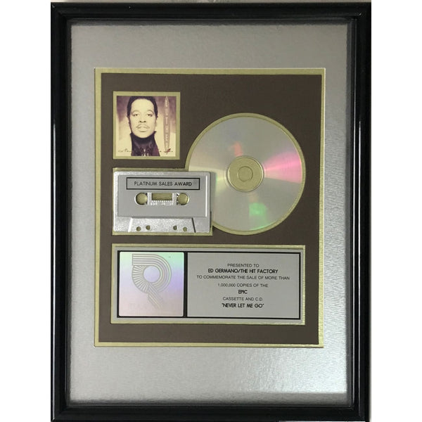 Luther Vandross Never Let Me Go RIAA Platinum Album Award - Record Award