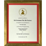 Luther Vandross Never Let Me Go RIAA Platinum Album Award - Record Award