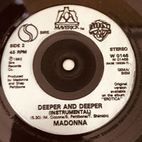 Madonna ’Deeper and Deeper’ 7’’ - 45 Record Import 1992 W0146 - Media