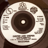 Madonna ’Deeper and Deeper’ 7’’ - 45 Record Import 1992 W0146 - Media
