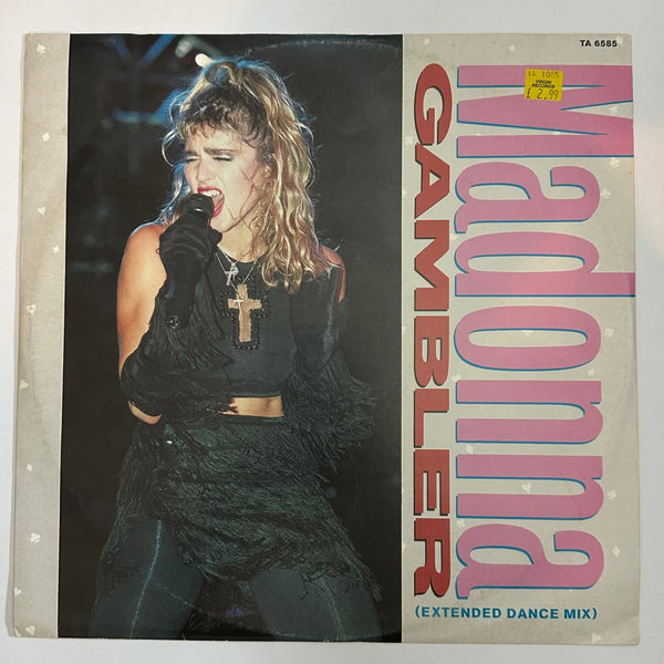 Madonna ’Gambler’ 12’ Vinyl Single Import UK 1985 - Media