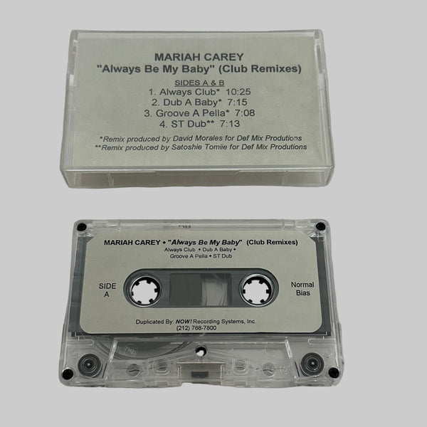Mariah Carey ’Always Be My Baby’ (Club Remixes) Advance Copy Cassette (1996) - Media