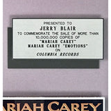 Mariah Carey Debut and Emotions Columbia Records Albums Award - Record Award