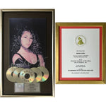 Mariah Carey debut RIAA 5x Multi-Platinum Album Award + Grammy Win Certificate - Record Award