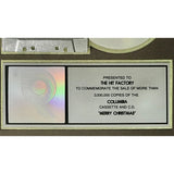 Mariah Carey Merry Christmas RIAA 3x Multi-Platinum Album Award - Record Award