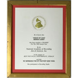 Mariah Carey ’Vision Of Love’ 1990 Grammy Win Studio Plaque - RARE - Record Award