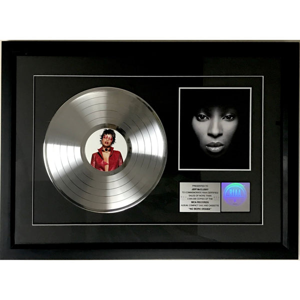 Mary J Blige No More Drama RIAA 2x Multi - Platinum Award - Record