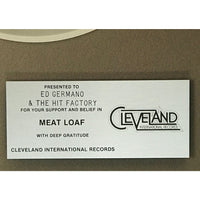 Meat Loaf Bat Out Of Hell 1970s Label Album Award - Record Award