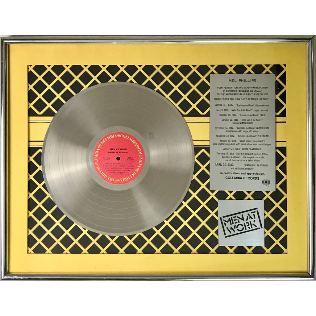 musicgoldmine.com - Men At Work Business As Usual Columbia Records
