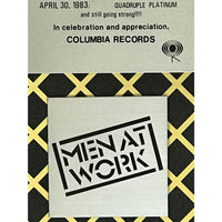 Men At Work Business As Usual Columbia Records Award - Record Award