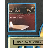 Michael Bolton All That Matters RIAA Gold Album Award - Record Award