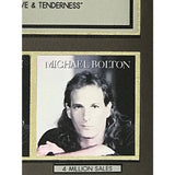 Michael Bolton Time Love & Tenderness RIAA 4x Multi-Platinum Album Award