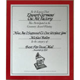 Michael Bolton Time Love & Tenderness RIAA 4x Multi-Platinum Album Award - Record Award