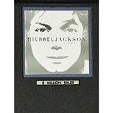 Michael Jackson Invincible RIAA 2x Multi-Platinum Album Award - Record Award