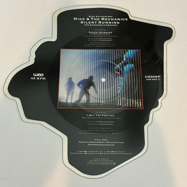 Mike & the Mechanics Silent Running Picture Disc Import 1985 7 Single - Media