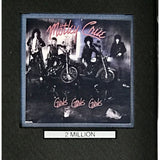 Mötley Crüe Girls Girls Girls RIAA 2x Multi-Platinum Album Award - Record Award