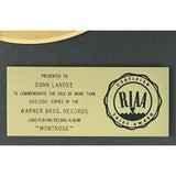 Montrose debut RIAA Gold Album Award - Record Award
