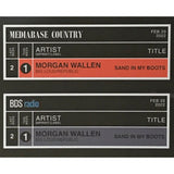 Morgan Wallen ’Sand In My Boots’ RIAA Platinum Single Award - Record