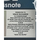 Mumford & Sons and Phoenix Combo RIAA Gold/Platinum Albums Award - Record Award