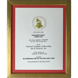 Natalie Cole Unforgettable With Love RIAA 2x Multi-Platinum Album Award + Grammy Album Of The Year Win Certificate - RARE - Record Award