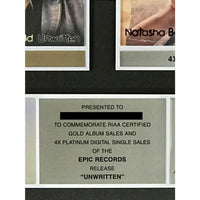 Natasha Bedingfield ’Unwritten’ RIAA 4x Multi-Platinum Combo Award - Record Award