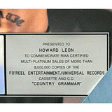 Nelly Country Grammar RIAA 5x Multi-Platinum Album Award - Record Award