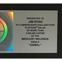 Neon Trees Animal RIAA Platinum Single Award signed by group w/JSA LOA - Record Award