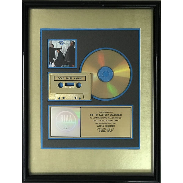 Next Rated Next RIAA Gold Album Award - Record Award
