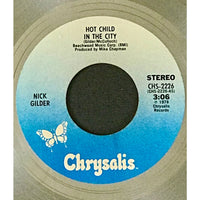 Nick Gilder ’Hot Child In The City’ RIAA Platinum Single Award - Record Award