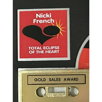 Nicki French Total Eclipse Of The Heart RIAA Gold Single Award w/autographed note