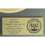 Nicolette Larson Nicolette RIAA Gold Album Award - Record Award