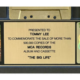 Night Ranger Big Life RIAA Gold LP Award presented to Mötley Crüe’s Tommy Lee - Record Award